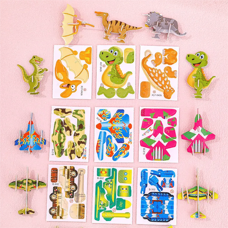 🔥Puzzle educativo in 3D con personaggi dei cartoni animati