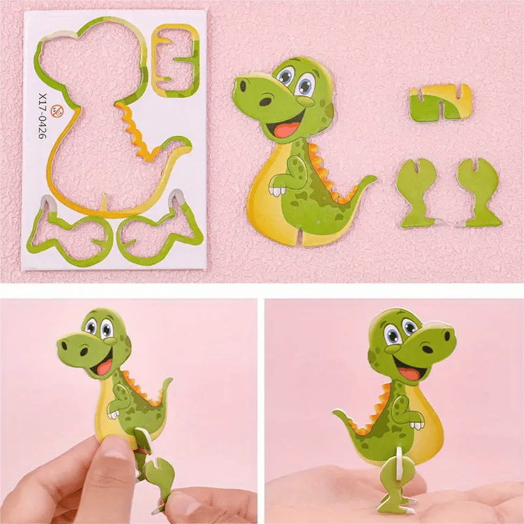 🔥Puzzle educativo in 3D con personaggi dei cartoni animati