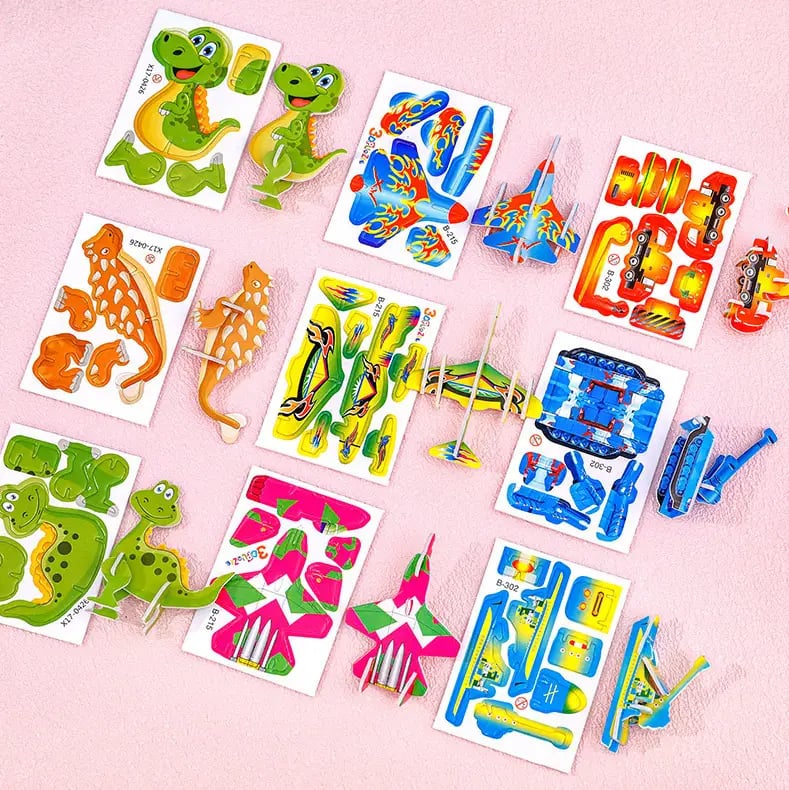 🔥Puzzle educativo in 3D con personaggi dei cartoni animati