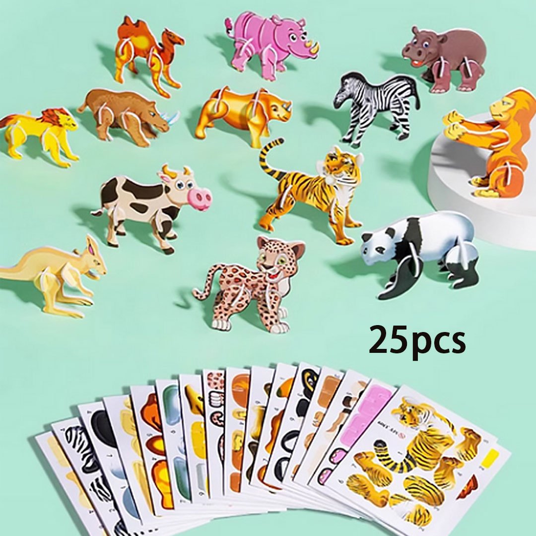 🔥Puzzle educativo in 3D con personaggi dei cartoni animati