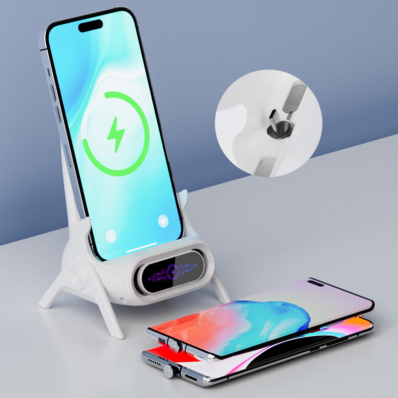 ⏳Offerta speciale a tempo limitato⏰Supporto multifunzionale per telefono con caricatore wireless veloce📱
