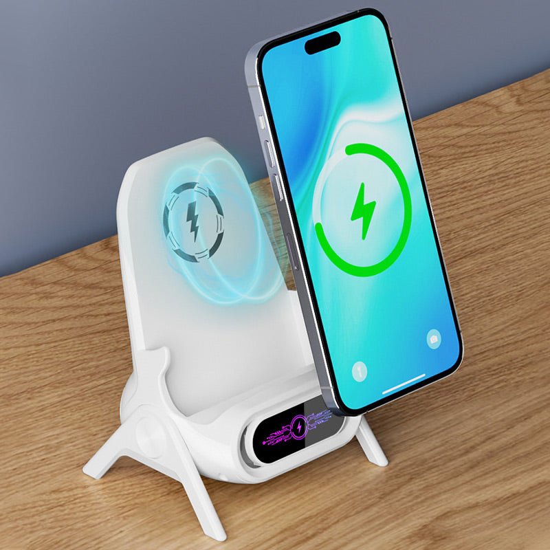⏳Offerta speciale a tempo limitato⏰Supporto multifunzionale per telefono con caricatore wireless veloce📱