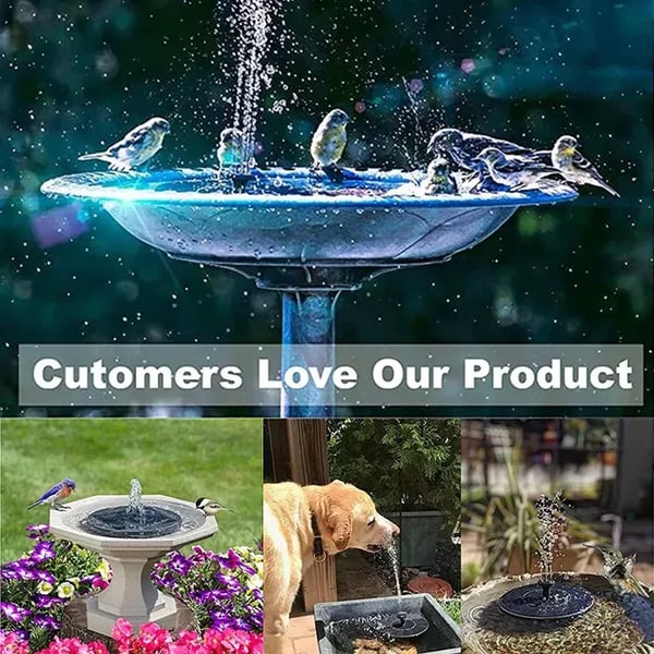 ⏳Offerta speciale a tempo limitato⏰ Pompa solare compatta per fontana a forma di uccellino – Dai vita al tuo giardino! 🐦️