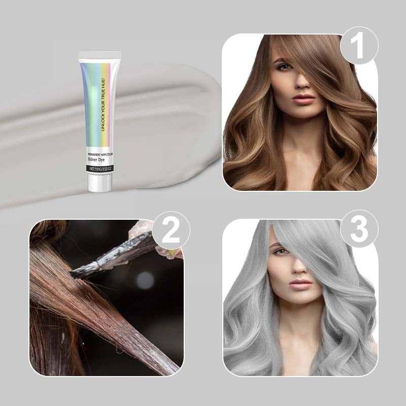 Tinta per capelli grigi 2 in 1 con estratto di essenza natural