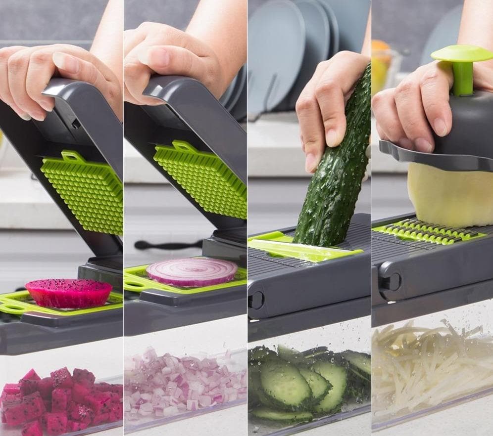 Taglia verdure multifunzionale | Set da 14 pezzi🥗 (🔥50% di sconto)