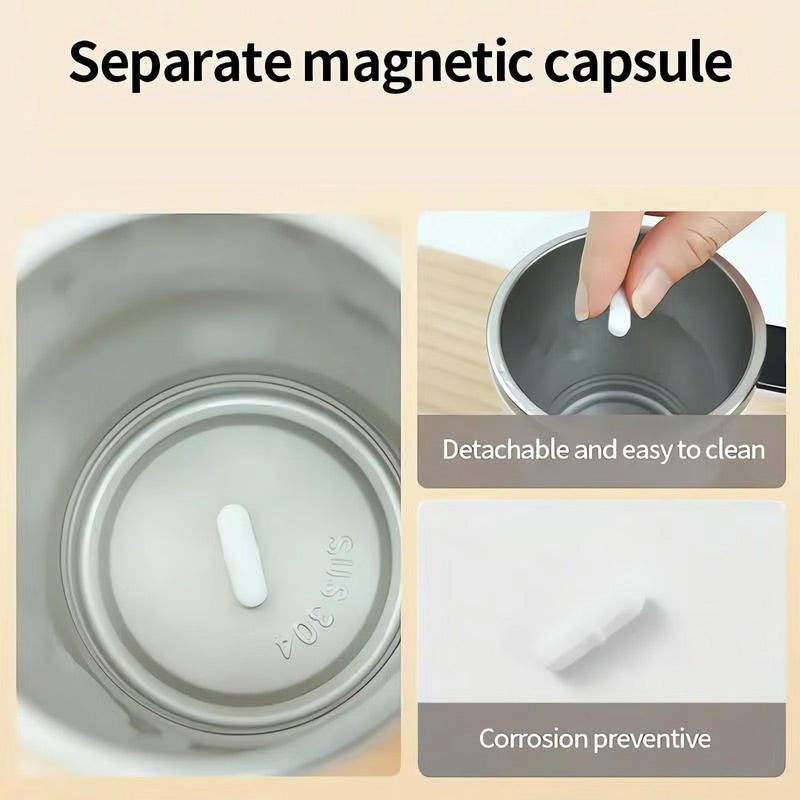 🔥Smart Magnetic Stirring Mug – miscelatore per bevande autorefrigerante con display della temperatura🌀
