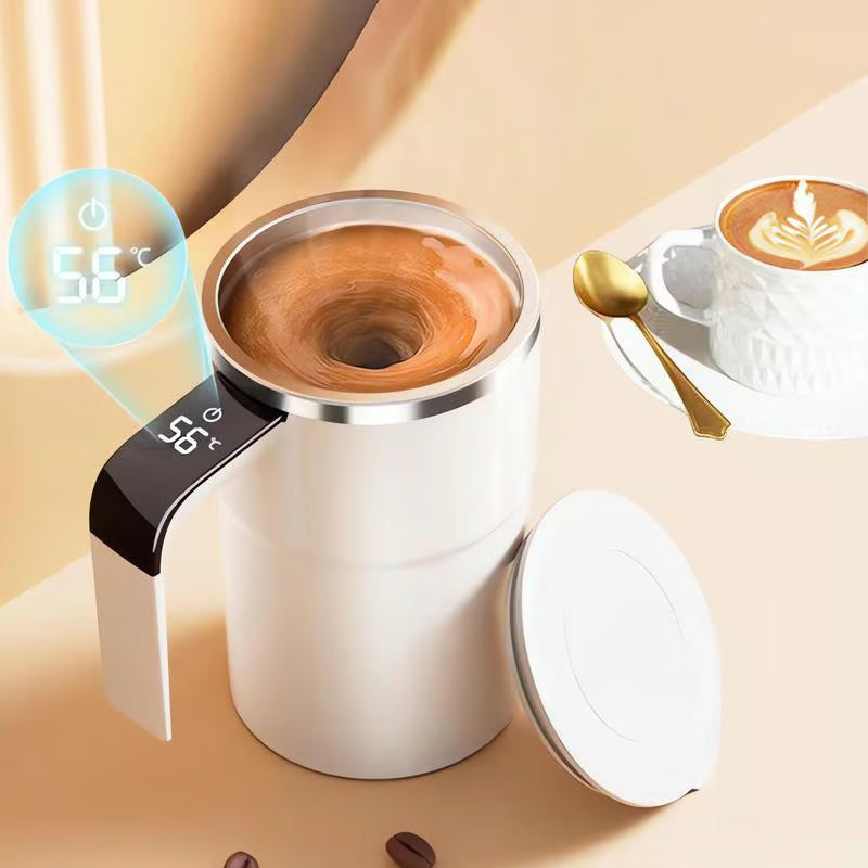 🔥Smart Magnetic Stirring Mug – miscelatore per bevande autorefrigerante con display della temperatura🌀