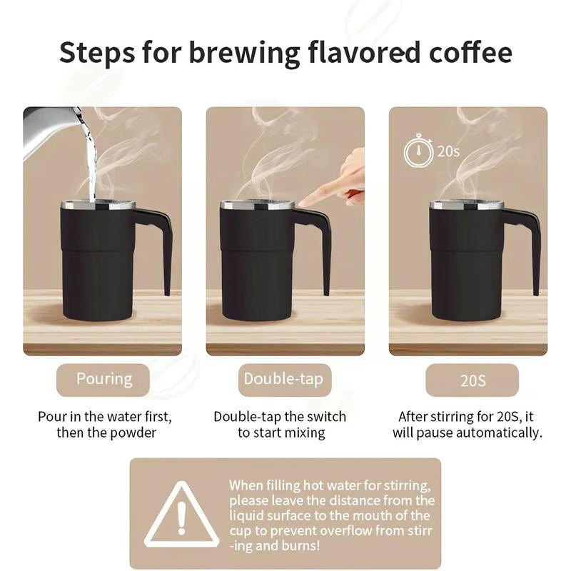 🔥Smart Magnetic Stirring Mug – miscelatore per bevande autorefrigerante con display della temperatura🌀