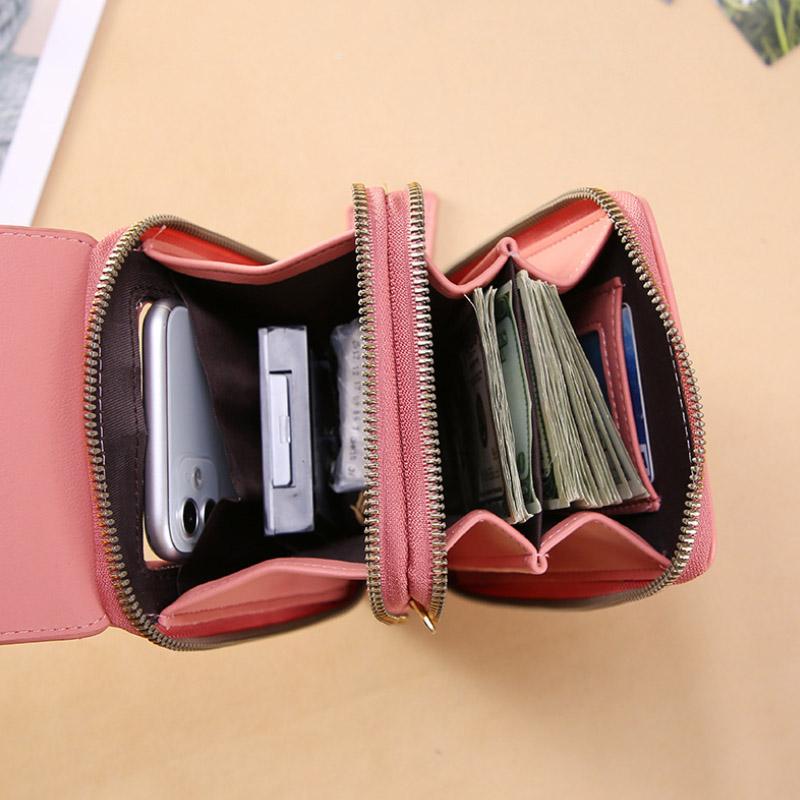 Borsa a tracolla per cellulare con touch screen da donn