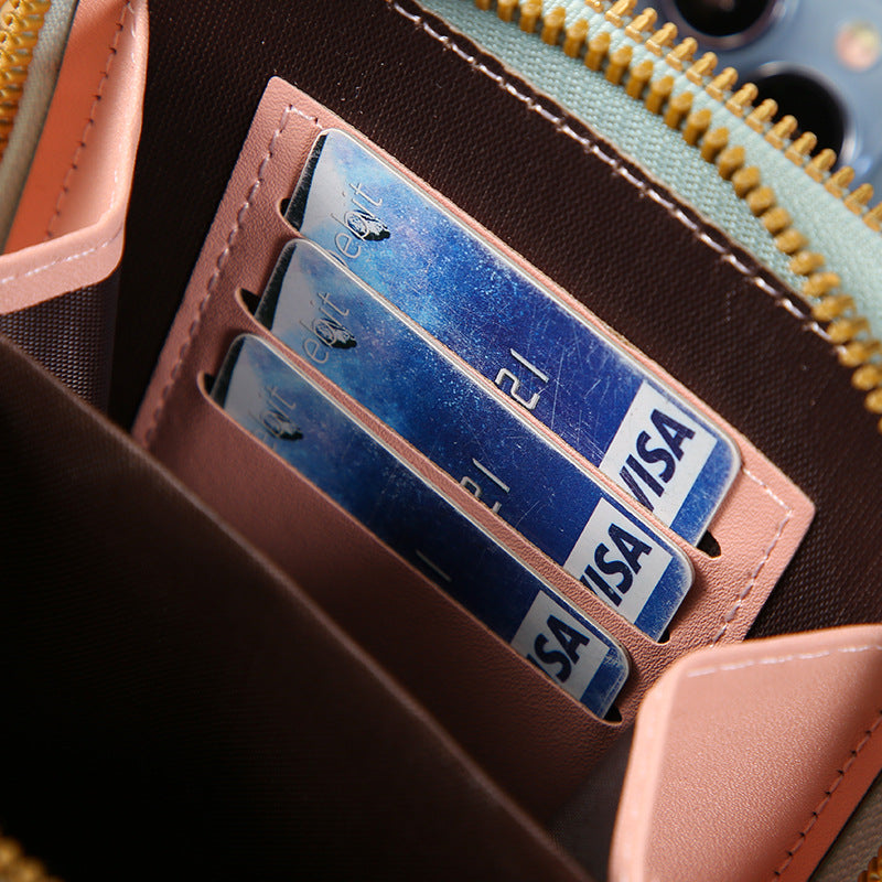 Borsa a tracolla per cellulare con touch screen da donn