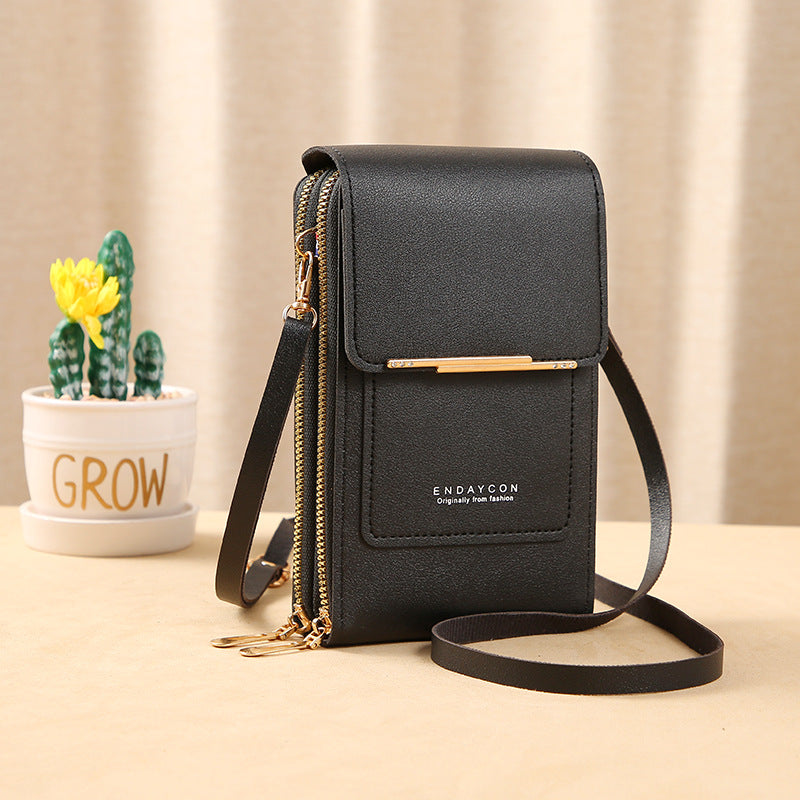 Borsa a tracolla per cellulare con touch screen da donn