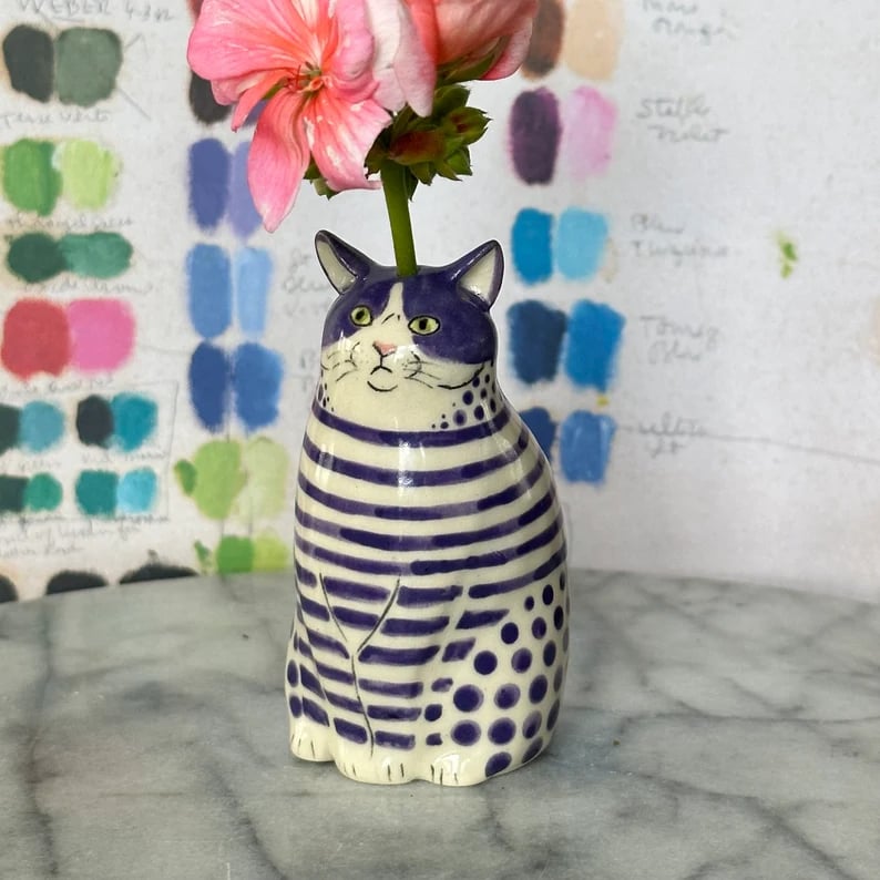 ⏳ Offerta speciale a tempo limitato ⏰ Vaso con gatto a pois🐱