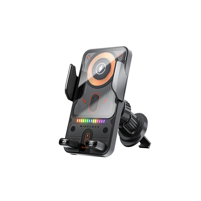 🔥SVENDITA SCONTO DEL 50%📱Supporto rotante 2 in 1 per cellulare e caricatore wireless per auto⚡