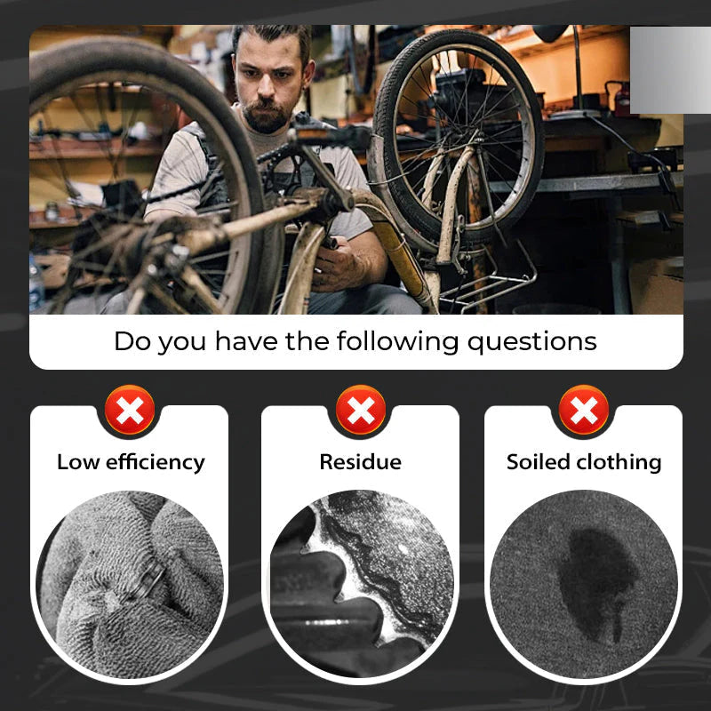🔥Pulisci e cura la tua bicicletta senza fatica✨Detergente per catene di biciclette