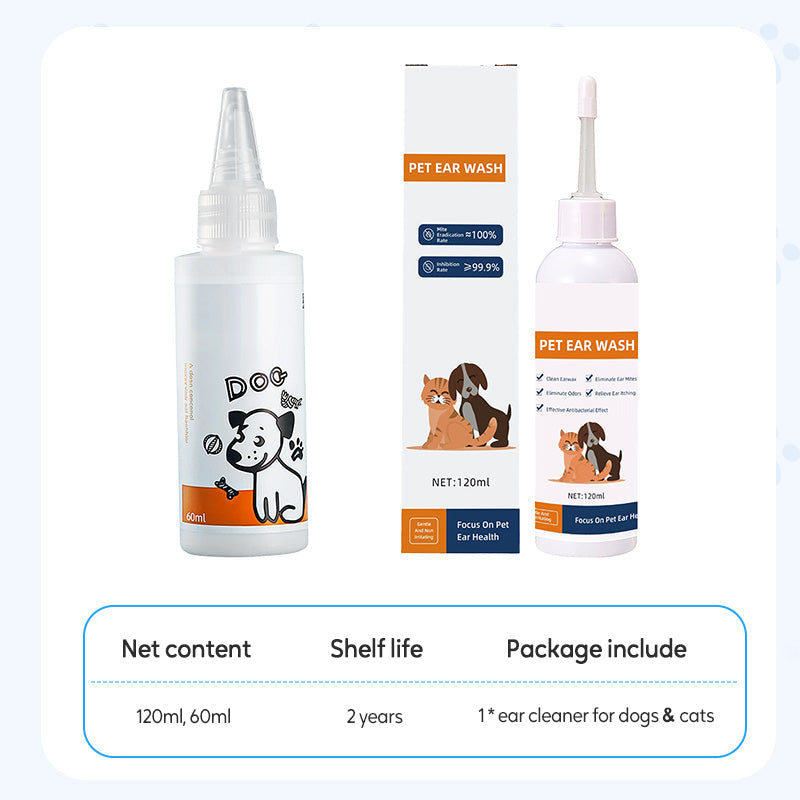 ✨Detergente per orecchie per animali – Formula delicata all'aloe vera, previene infezioni e odori 🌿