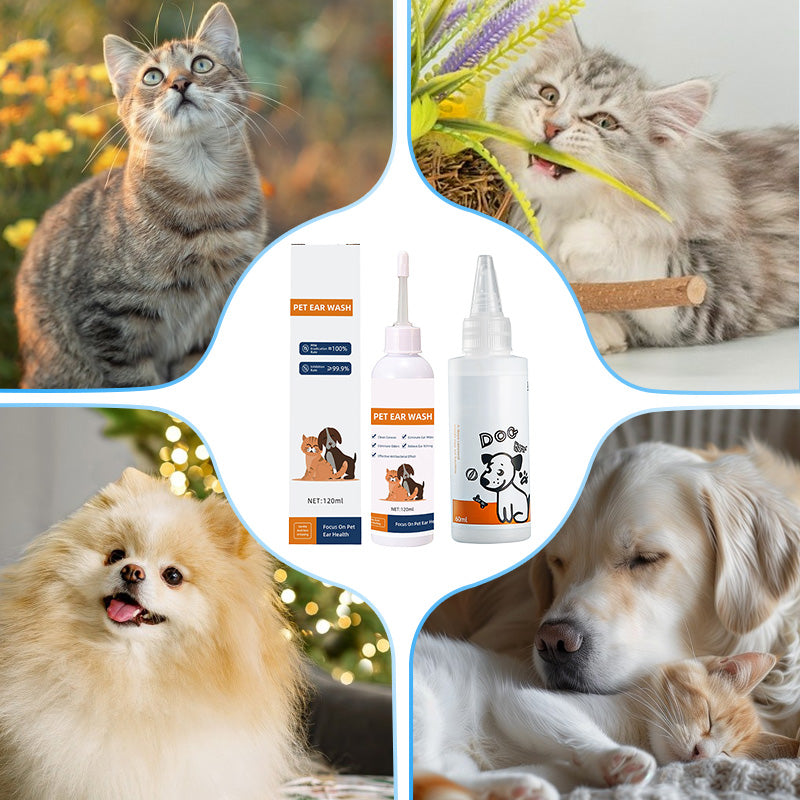 ✨Detergente per orecchie per animali – Formula delicata all'aloe vera, previene infezioni e odori 🌿