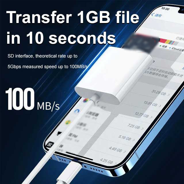 🔌 SCONTO DEL 49%! 📱 Lettore di schede SD 5 in 1 per iPhone, iPad, Android – Doppio adattatore USB-C e Lightning, supporta SD/MicroSD/USB 3.0, trasferimento veloce, plug & play, nessuna app necessaria