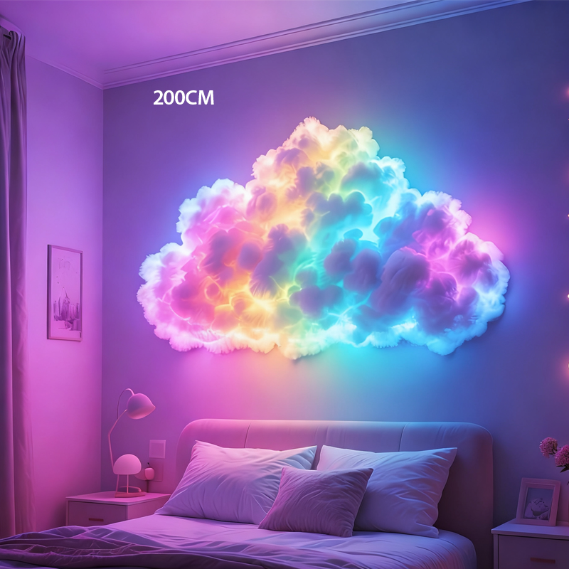 ⏳Offerta speciale a tempo limitato⏰Decorazione luminosa fai da te “Nuvola temporalesca” con LED e alimentazione USB🌈