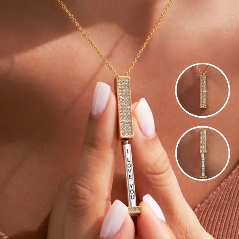 Un regalo meraviglioso! Collana con la scritta “Ti amo”