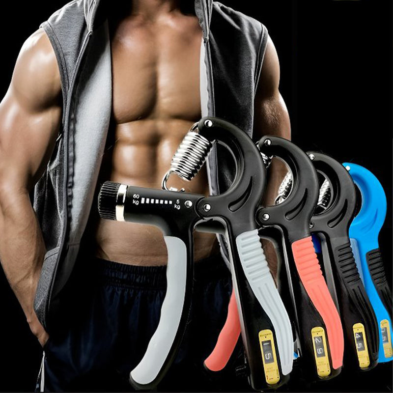 💪 SCONTO DEL 50% ORA! ✨ Allenatore regolabile per la forza di presa della mano – 5 livelli di resistenza, contatore LCD e design portatile