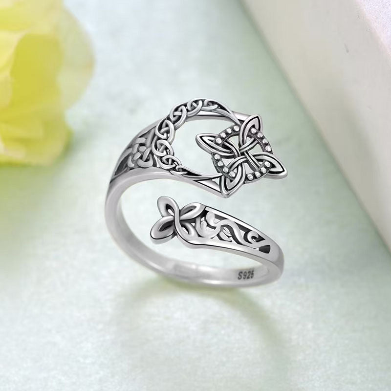 Anello celtico della Trinità – Anello vintage in stile mistico🔮
