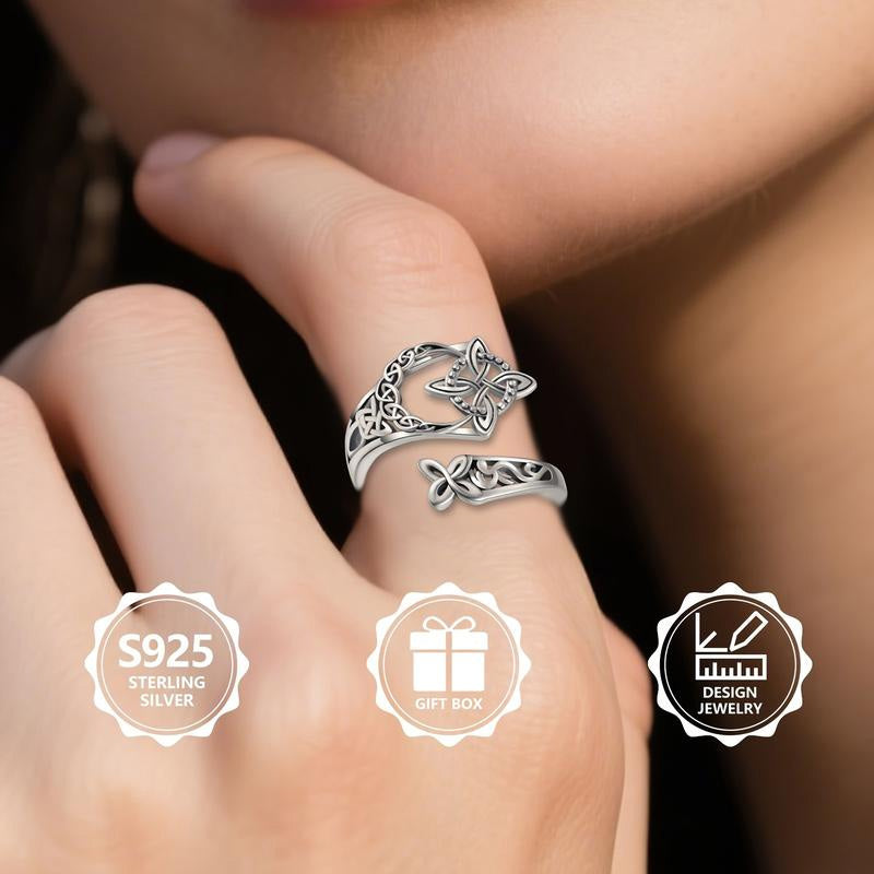 Anello celtico della Trinità – Anello vintage in stile mistico🔮