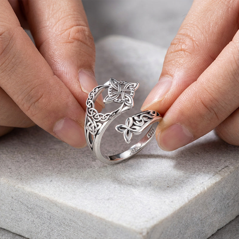 Anello celtico della Trinità – Anello vintage in stile mistico🔮