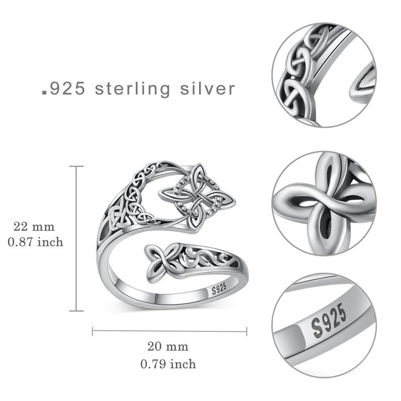 Anello celtico della Trinità – Anello vintage in stile mistico🔮