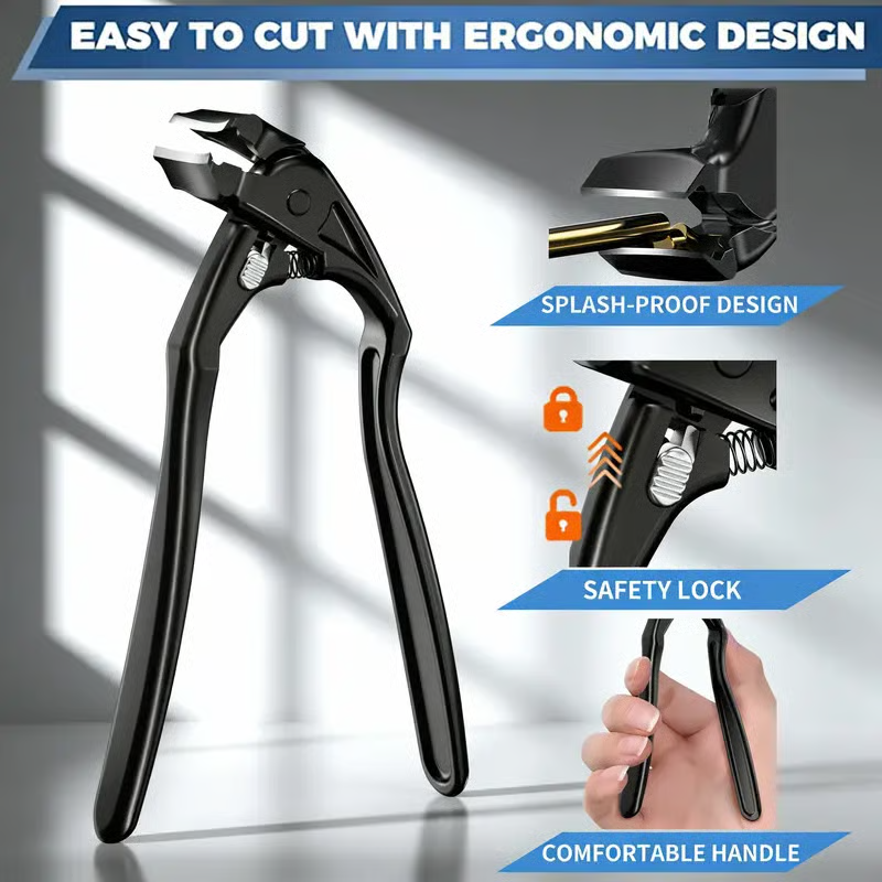 Tagliaunghie in acciaio inossidabile con protezione antispruzzo – Ampia apertura per unghie incarnite e cura dei piedi ✂️👣