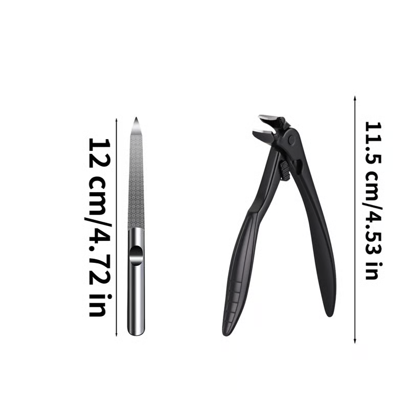 Tagliaunghie in acciaio inossidabile con protezione antispruzzo – Ampia apertura per unghie incarnite e cura dei piedi ✂️👣