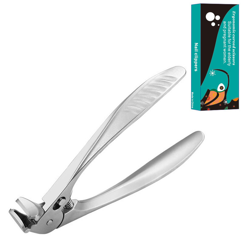 Tagliaunghie in acciaio inossidabile con protezione antispruzzo – Ampia apertura per unghie incarnite e cura dei piedi ✂️👣