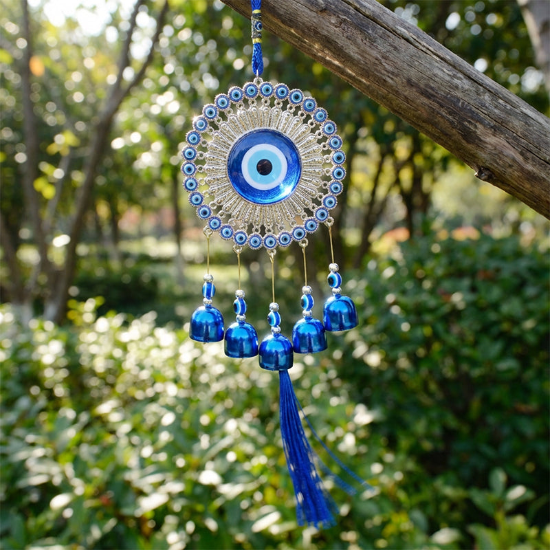🔮50% DI SCONTO! ✨ Campanella eolica Nazar Amulet – Protezione autentica, suoni rilassanti e simbolismo spirituale per la casa o come regalo 🌬️