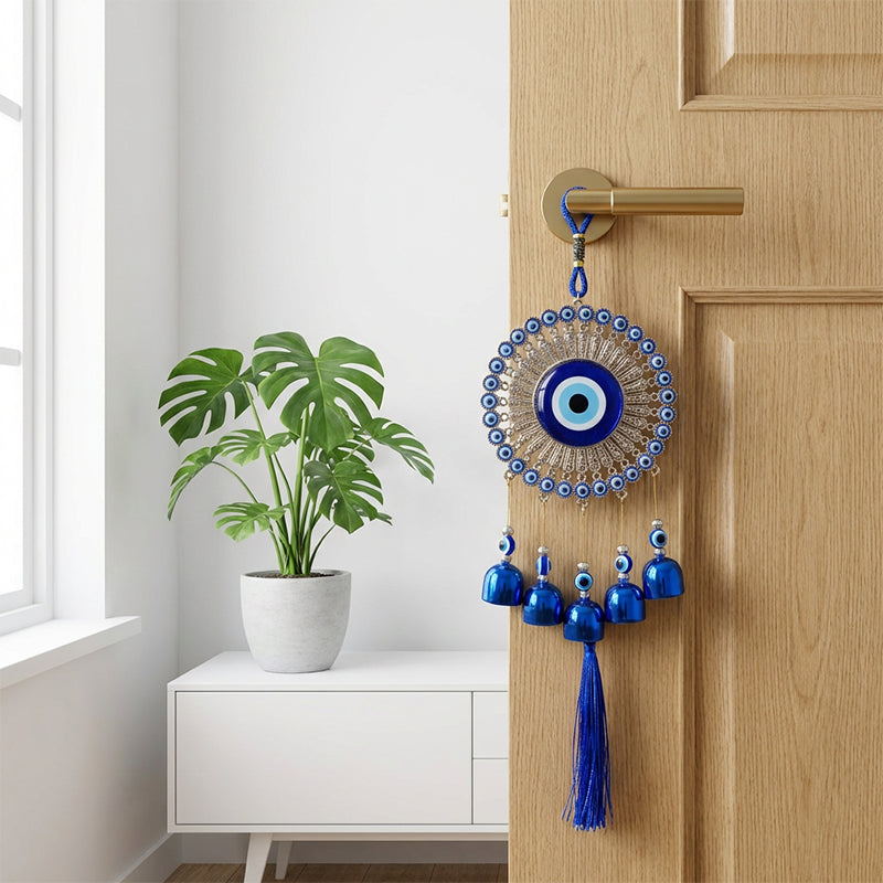 🔮50% DI SCONTO! ✨ Campanella eolica Nazar Amulet – Protezione autentica, suoni rilassanti e simbolismo spirituale per la casa o come regalo 🌬️