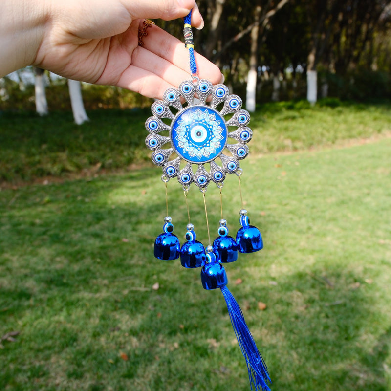 🔮50% DI SCONTO! ✨ Campanella eolica Nazar Amulet – Protezione autentica, suoni rilassanti e simbolismo spirituale per la casa o come regalo 🌬️