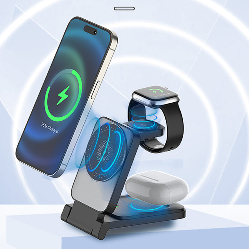 🔥Nuovi arrivi 2026: 50% di sconto per un periodo limitato!🔥Caricabatterie wireless magnetico pieghevole 3 in 1