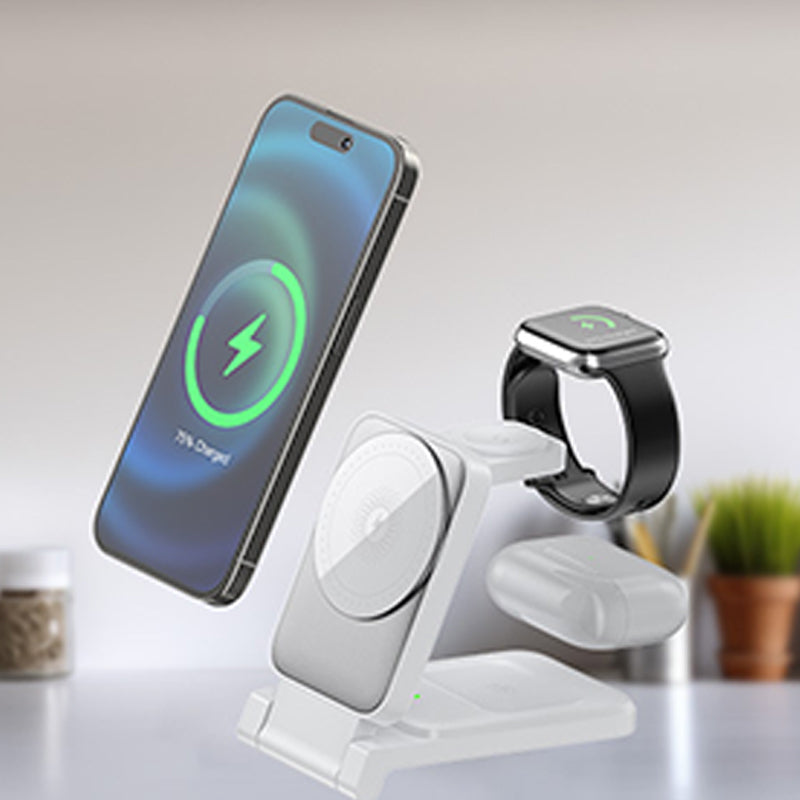 🔥Nuovi arrivi 2026: 50% di sconto per un periodo limitato!🔥Caricabatterie wireless magnetico pieghevole 3 in 1