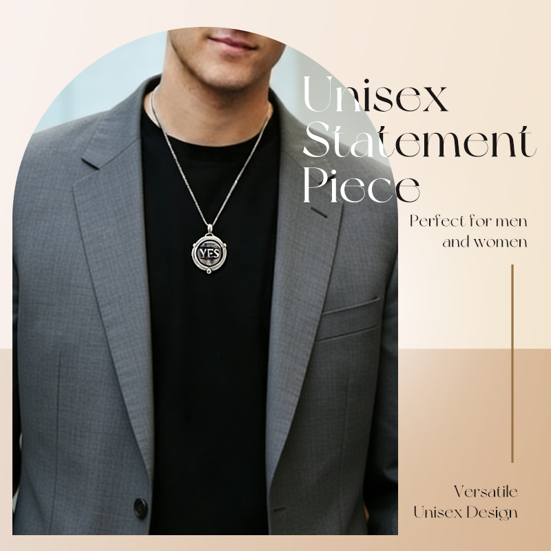 📢📢50% DI SCONTO !!!⏰Collana unisex con moneta da gioco in stile retrò
