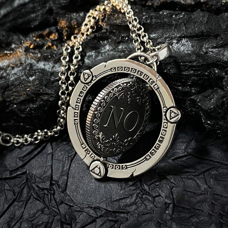 📢📢50% DI SCONTO !!!⏰Collana unisex con moneta da gioco in stile retrò