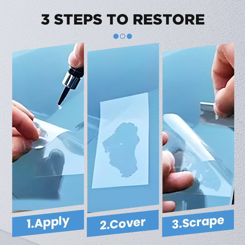 Kit di riparazione per crepe sul vetro