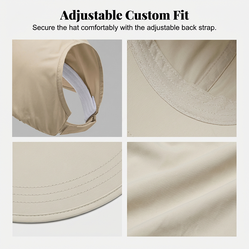 Set da 2 cappellini da baseball con protezione solare UPF per uomo e donna - Leggeri, chiusura regolabile con velcro, cappellino sportivo da esterno a tesa larga, design elastico per tutte le stagioni