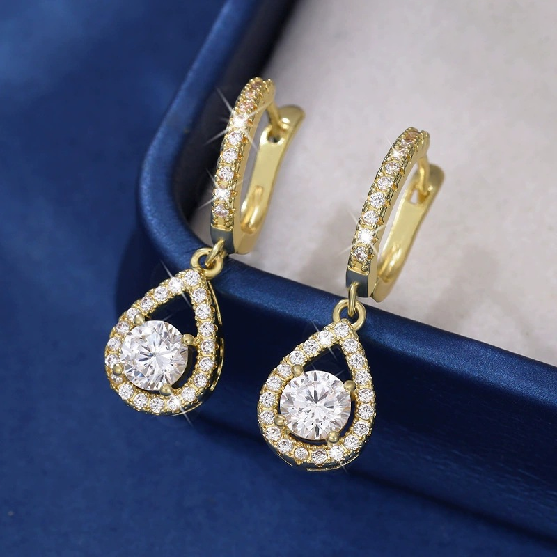 ⏳Sconto del 50% a tempo limitato⏰Eleganti orecchini a cerchio pendenti a goccia💎