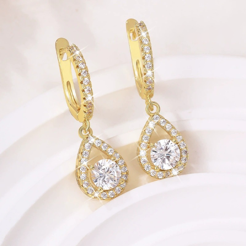 ⏳Sconto del 50% a tempo limitato⏰Eleganti orecchini a cerchio pendenti a goccia💎