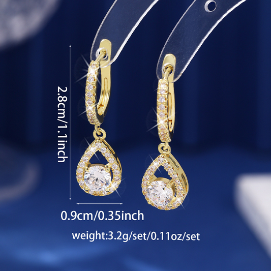 ⏳Sconto del 50% a tempo limitato⏰Eleganti orecchini a cerchio pendenti a goccia💎