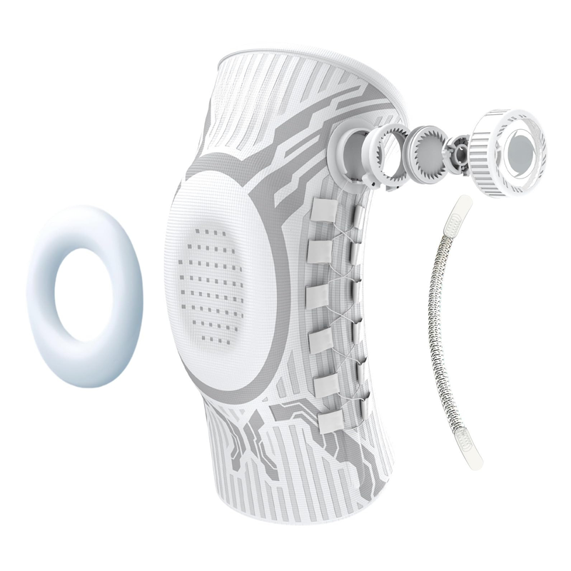 Ginocchiera intelligente con manopola di compressione regolabile