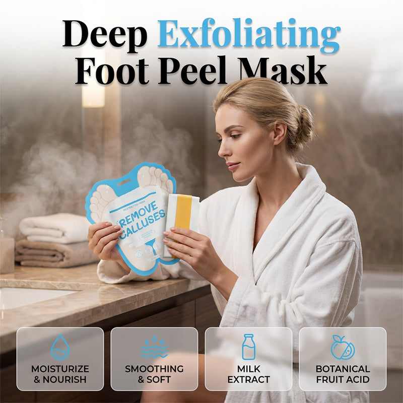 Maschera esfoliante per i piedi per la rimozione dei calli