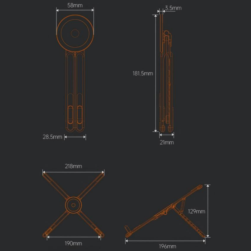Supporto magnetico multifunzionale 4 in 1