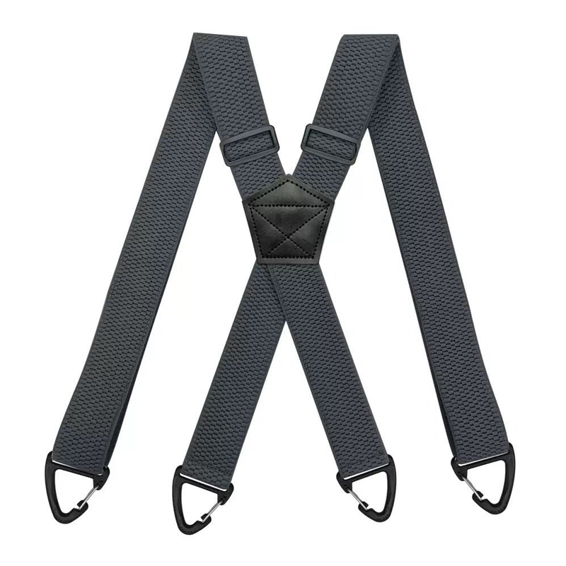 👔 Bretelle da uomo con dorso a X e ganci resistenti – Larghe, regolabili e resistenti, ideali per il lavoro e il tempo libero 🏽