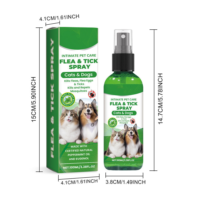Spray naturale contro pulci e zecche per cani e gatti🐾Proteggi il tuo amato animale domestico dai parassiti 🐾