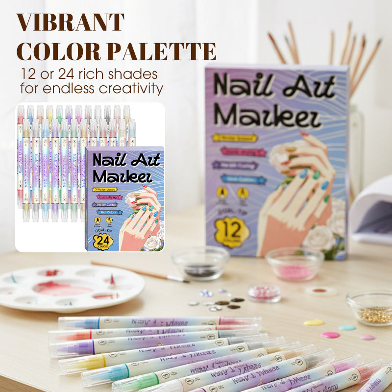 12/24 penne per nail art – Pennarelli 3D fai da te per disegnare, creare puntini e fare la manicure