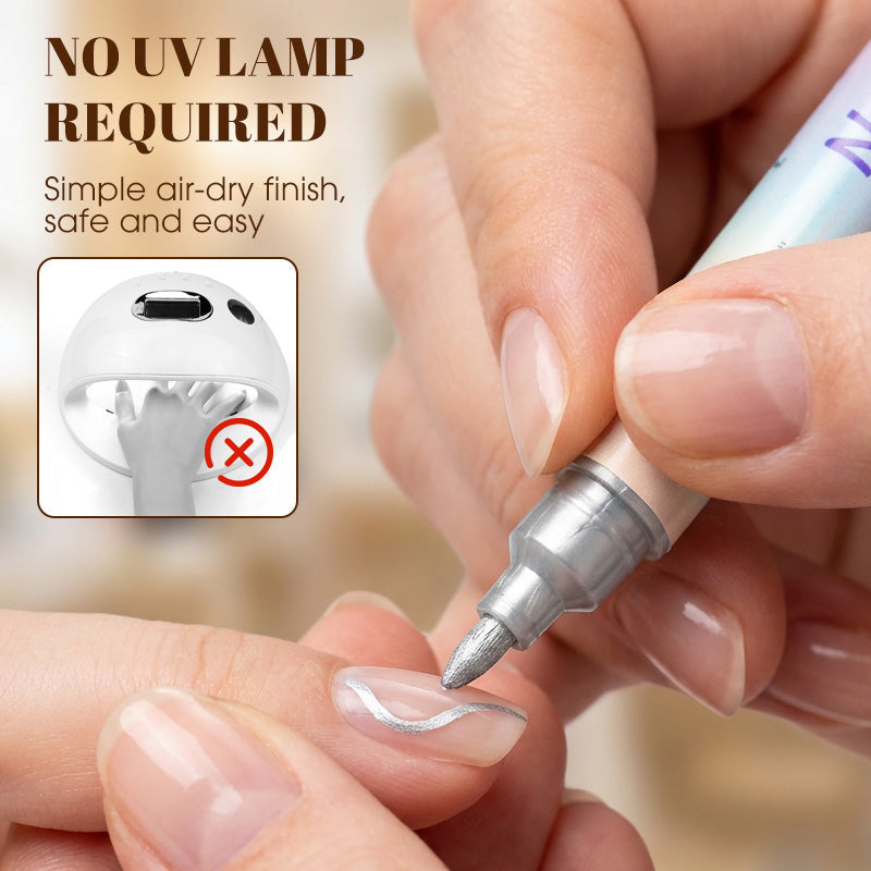 12/24 penne per nail art – Pennarelli 3D fai da te per disegnare, creare puntini e fare la manicure